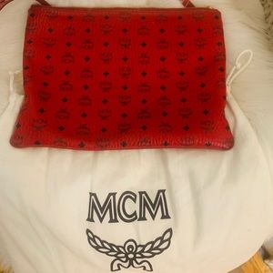 MCM medium logo crossbody pouch bag